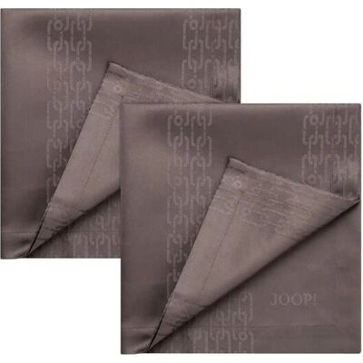 JOOP! Servietten 2er-Set Chains ¦ grau ¦ Naturfaser ¦ Maße (cm): B: 50 JOOP! Servietten 2er-Set Chains ¦ grau ¦ Naturfaser ¦ Maße (cm): B: 50