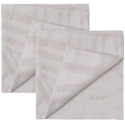 JOOP! Servietten 2er-Set Leaf ¦ weiß ¦ Naturfaser ¦ Maße (cm): B: 50 H: 1 JOOP! Servietten 2er-Set Leaf ¦ weiß ¦ Naturfaser ¦ Maße (cm): B: 50 H: 1