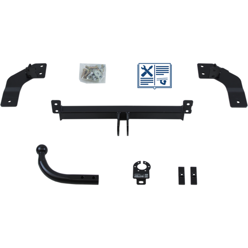 AUTO-HAK Anhängerkupplung starr inkl. TowTec E-Satz 13polig & Montage - FIAT 500