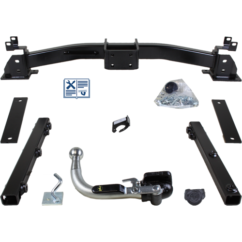 GDW Anhängerkupplung abnehmbar inkl. TowTec E-Satz 13polig & Montage - MERCEDES-BENZ CLK