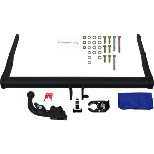 Brink Anhängerkupplung abnehmbar inkl. TowTec E-Satz 13polig & Montage - VW TRANSPORTER T6 Kasten