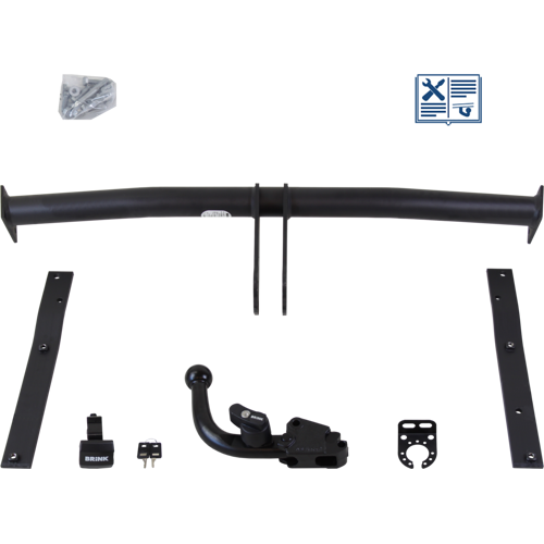 Brink Anhängerkupplung abnehmbar inkl. TowTec E-Satz 13polig & Montage - MAZDA 6 Sport Kombi