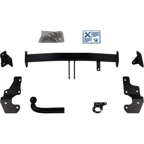 AUTO-HAK Anhängerkupplung starr inkl. Erich Jaeger E-Satz 13polig & Montage - HYUNDAI SANTA FÉ III