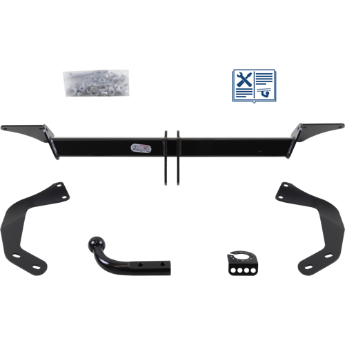 Oris Anhängerkupplung starr inkl. Trail-Tec E-Satz 13polig & Montage - FORD TRANSIT COURIER B460 Kasten/Großraumlimousine