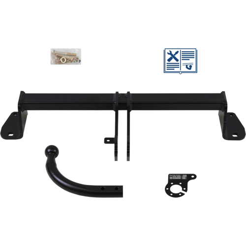 AUTO-HAK Anhängerkupplung starr inkl. TowTec E-Satz 13polig & Montage - BMW 2 Cabriolet