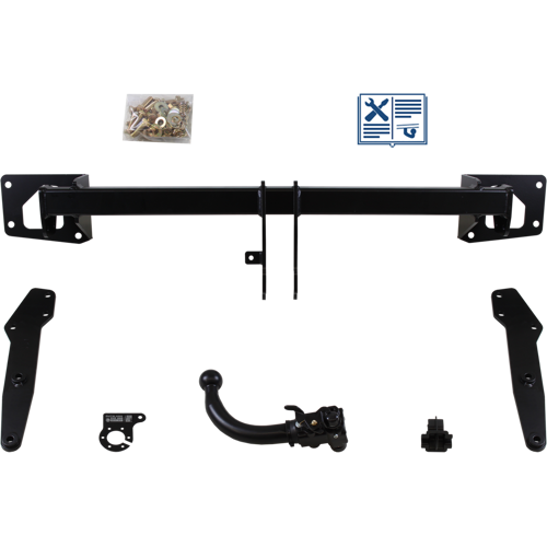 AUTO-HAK Anhängerkupplung abnehmbar inkl. TowTec E-Satz 13polig & Montage - MERCEDES-BENZ R-KLASSE