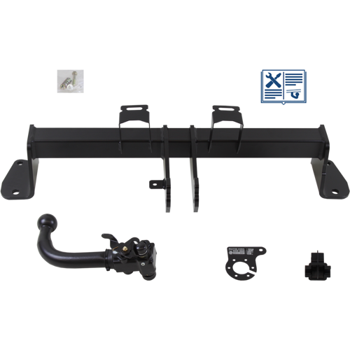 AUTO-HAK Anhängerkupplung abnehmbar inkl. TowTec E-Satz 13polig & Montage - BMW 3 Gran Turismo