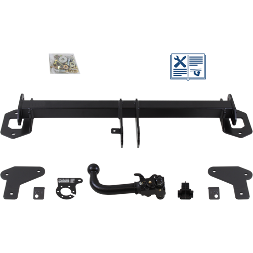 AUTO-HAK Anhängerkupplung abnehmbar inkl. TowTec E-Satz 13polig & Montage - MERCEDES-BENZ GLC