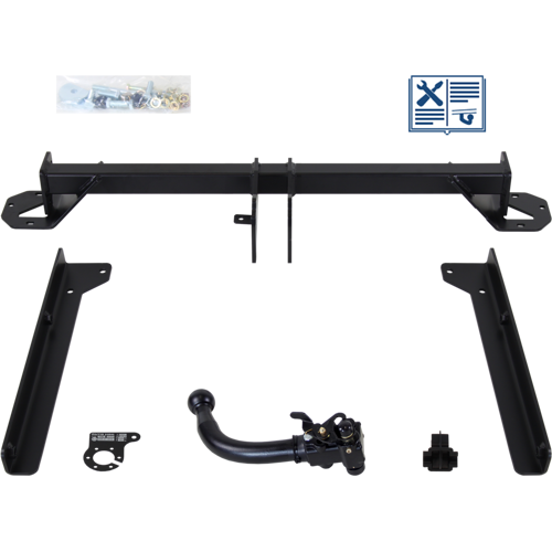 AUTO-HAK Anhängerkupplung abnehmbar inkl. TowTec E-Satz 13polig & Montage - HONDA CIVIC IX Tourer