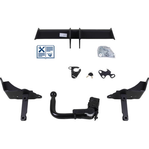 GDW Anhängerkupplung abnehmbar inkl. ECS E-Satz 13polig & Montage - ALFA ROMEO GIULIA