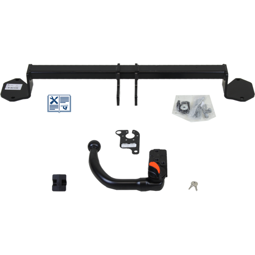 TowCar Anhängerkupplung abnehmbar inkl. TowTec E-Satz 13polig & Montage - MINI MINI