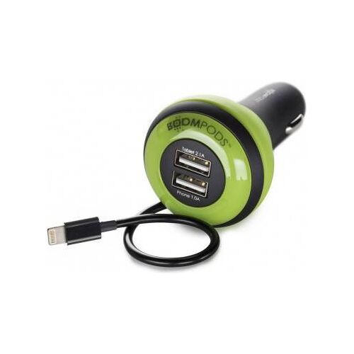 Boompods Autoladegerät Apfel 2 Usb Grün