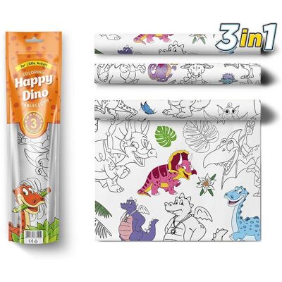 Pexi Malerei Tischtücher 3 Stück - Happy Dinosaurs (Happy Dino) Pexi Malerei Tischtücher 3 Stück - Happy Dinosaurs (Happy Dino)