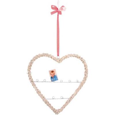 small foot Home Dekoration Weidenherz mit Fotohalter small foot Home Dekoration Weidenherz mit Fotohalter