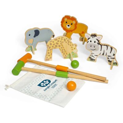 Bigjigs Toys Holz-Krocket Dschungel Bigjigs Toys Holz-Krocket Dschungel