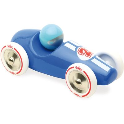 VILAC 2247B Blaues Holz-Rennauto für Kinder - 17 cm - Ab 3 Jahre VILAC 2247B Blaues Holz-Rennauto für Kinder - 17 cm - Ab 3 Jahre