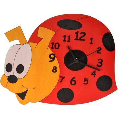 DoDo Kinderuhr Marienkäfer aus Holz DoDo Kinderuhr Marienkäfer aus Holz