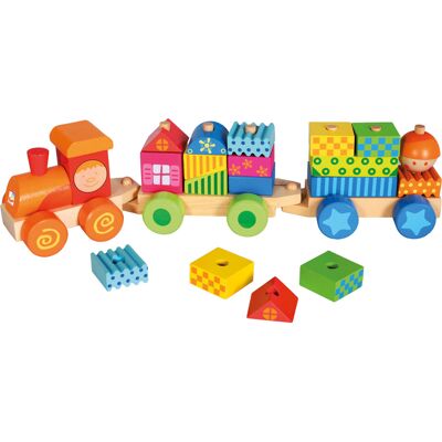 Bino Toys Buntes Holz-Zug Set - Spielzeug Zug Bino Toys Buntes Holz-Zug Set - Spielzeug Zug