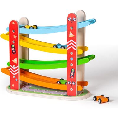 Bigjigs Toys Auto Rampe Racer - Holzrennstrecke für Kinder Bigjigs Toys Auto Rampe Racer - Holzrennstrecke für Kinder