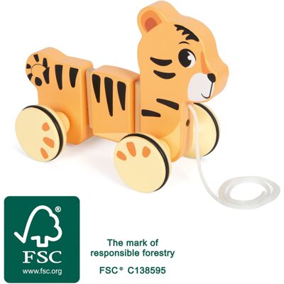 small foot Holz-Nachziehspielzeug Tiger small foot Holz-Nachziehspielzeug Tiger