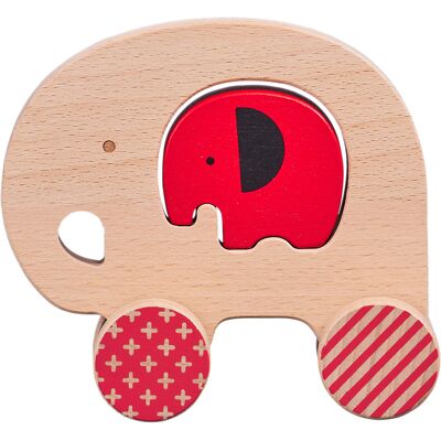 Petit Collage Elefant Holzspielzeug zum Schieben - Spielzeug Petit Collage Elefant Holzspielzeug zum Schieben - Spielzeug