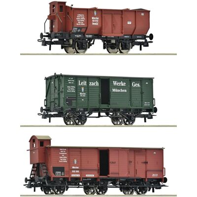 Roco 3-teiliges Güterwagen-Set K.Bay.Sts.B. - 6600223 Roco 3-teiliges Güterwagen-Set K.Bay.Sts.B. - 6600223