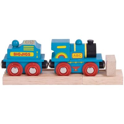 Bigjigs Blauwe ABC Lokomotief - Spielzug Bigjigs Blauwe ABC Lokomotief - Spielzug