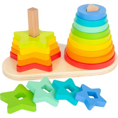 small foot Aufsteckspiel Regenbogen Duo small foot Aufsteckspiel Regenbogen Duo