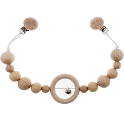 Hess Kinderwagenkette mit Glocke natur lang Hess Kinderwagenkette mit Glocke natur lang