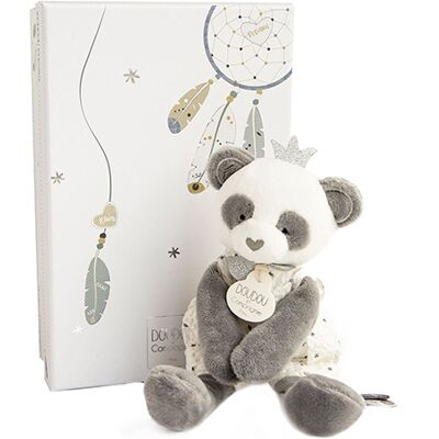 Doudou et Compagnie Paris Doudou Geschenkset - Plüschtier Panda 20 cm Doudou et Compagnie Paris Doudou Geschenkset - Plüschtier Panda 20 cm