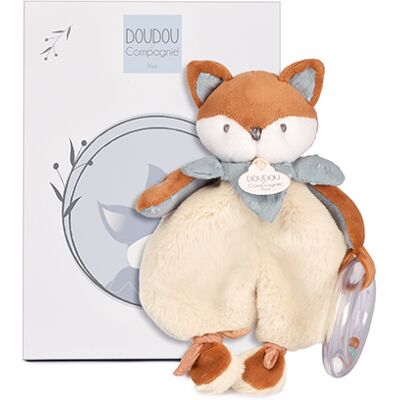 Doudou et Compagnie Paris Doudou Geschenkset Plüschfuchs Timo mit Rassel, 18 cm Doudou et Compagnie Paris Doudou Geschenkset Plüschfuchs Timo mit Rassel, 18 cm