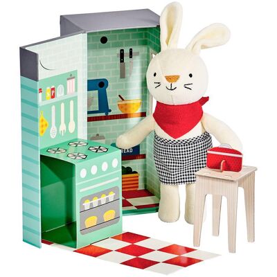 Petit Collage - Rubie Rabbit Kitchen - Plüsch-Set Petit Collage - Rubie Rabbit Kitchen - Plüsch-Set