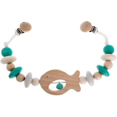 Hess - 12967 Fisch - turquoise - 47 cm - Kinderwagenkette Hess - 12967 Fisch - turquoise - 47 cm - Kinderwagenkette