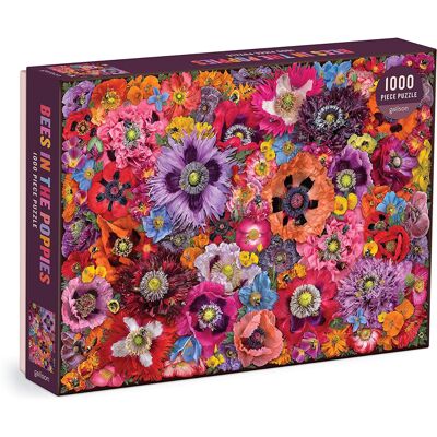 Galison Puzzle Bienen zwischen Mohnblumen 1000 Teile Galison Puzzle Bienen zwischen Mohnblumen 1000 Teile