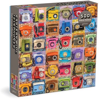 Galison Puzzle Troy Litten Eastern Bloc Telephones 500 dílků Galison Puzzle Troy Litten Eastern Bloc Telephones 500 dílků