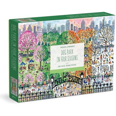 Galison Holzpuzzle Hundepark 4 Jahreszeiten 250 Teile Galison Holzpuzzle Hundepark 4 Jahreszeiten 250 Teile