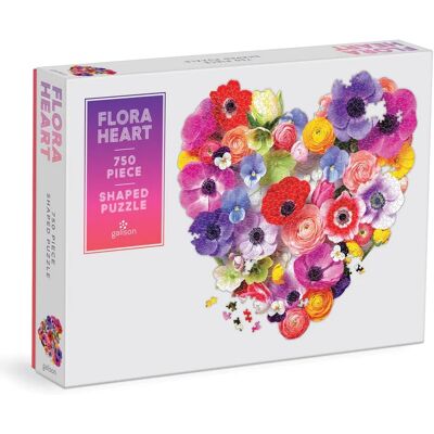 Galison Puzzle Blume Herz 750 Teile Galison Puzzle Blume Herz 750 Teile