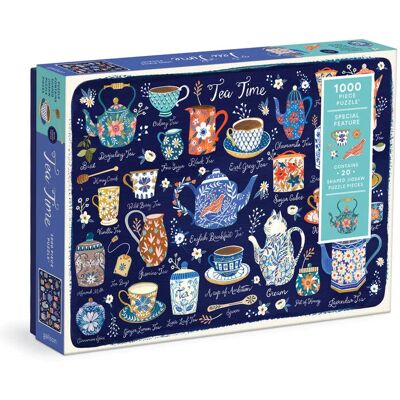 Galison Puzzle Tea Time 1000 Teile Galison Puzzle Tea Time 1000 Teile