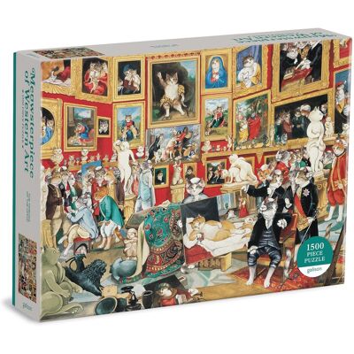 Galison Puzzle Tribuna Uffizi mit Katzen 1500 Teile Galison Puzzle Tribuna Uffizi mit Katzen 1500 Teile
