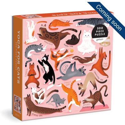 Galison Puzzle Yoga für Katzen 500 Teile Galison Puzzle Yoga für Katzen 500 Teile