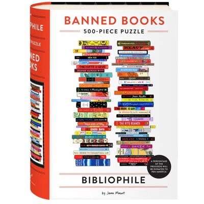 Galison Puzzle Bibliophile Verbotene Bücher Jane Mount 500 Teile Galison Puzzle Bibliophile Verbotene Bücher Jane Mount 500 Teile