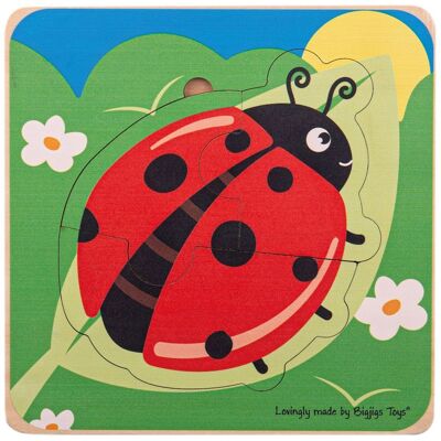 Bigjigs Toys Marienkäfer Lebenszyklen einfügen Puzzle Bigjigs Toys Marienkäfer Lebenszyklen einfügen Puzzle