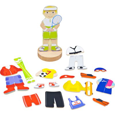 Bigjigs Toys Magnetisches Anziehpuzzle Sportliche Aktivitäten Bigjigs Toys Magnetisches Anziehpuzzle Sportliche Aktivitäten