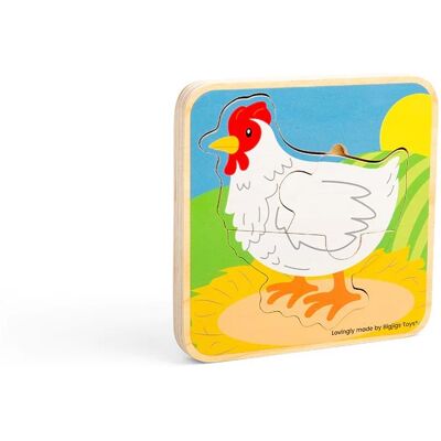 Bigjigs Toys Puzzle Lebenszyklus eines Huhns Bigjigs Toys Puzzle Lebenszyklus eines Huhns