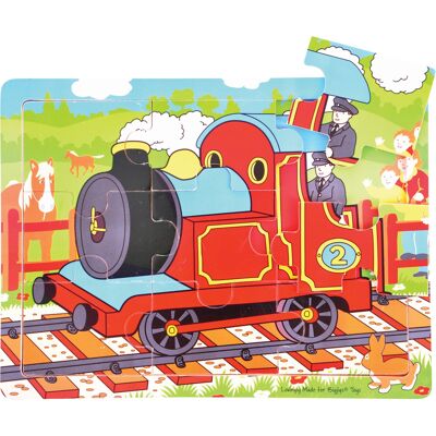 Bigjigs Toys Holzpuzzle Zug 9 Teile Bigjigs Toys Holzpuzzle Zug 9 Teile