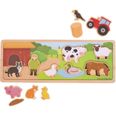 Bigjigs Toys Magnetisches Puzzle Bauernhof Bigjigs Toys Magnetisches Puzzle Bauernhof