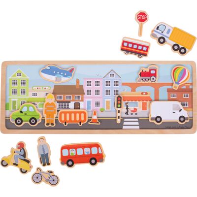 Bigjigs Toys Magnetische Stadt Puzzle Bigjigs Toys Magnetische Stadt Puzzle
