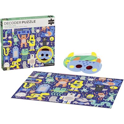 Petit Collage Puzzle Monster 100 Teile mit 3D-Brille Petit Collage Puzzle Monster 100 Teile mit 3D-Brille