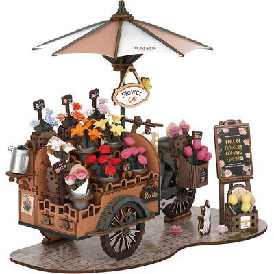 RoboTimeRoboTime 3D-Holzpuzzle Blumenwagen RoboTimeRoboTime 3D-Holzpuzzle Blumenwagen