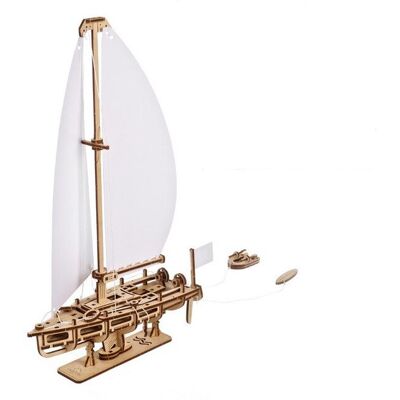 Ugears Mechanisches 3D-Holzpuzzle Yacht The Ocean Beauty Ugears Mechanisches 3D-Holzpuzzle Yacht The Ocean Beauty